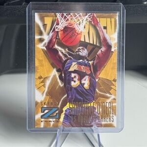 1997 Shaquille O’Neal Fleer/Skybox Z Force. Los Angeles Lakers